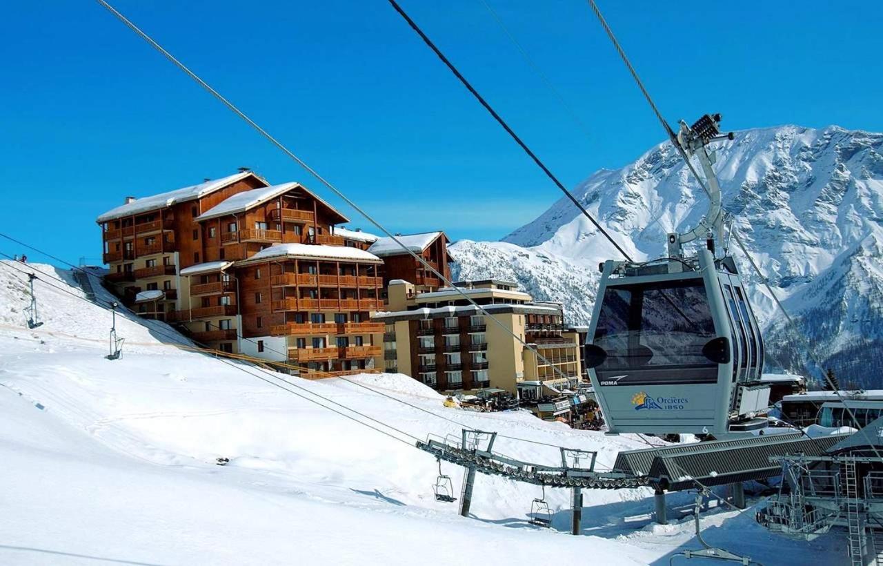 Appartement 6 Places Aux Pieds Des Pistes Avec Piscine, Wifi Et Parking Prive, Salle De Bain Refaite A Neuf Orcières Zewnętrze zdjęcie